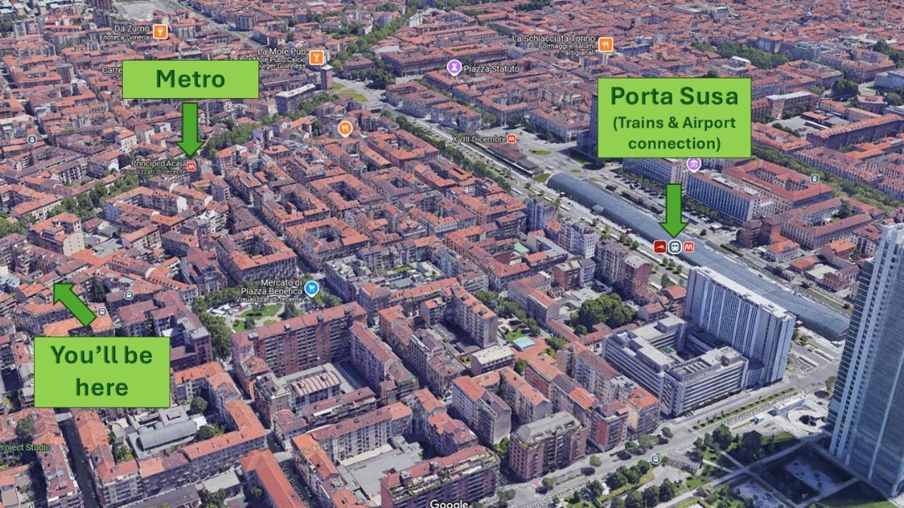 Bell'Appartamento In Cit Turin, Interamente Ristrutturato Luaran gambar